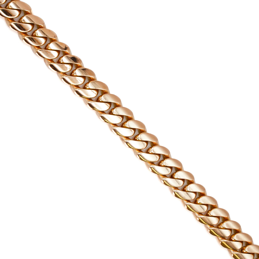 10K Rose Gold Cuban Link Chains