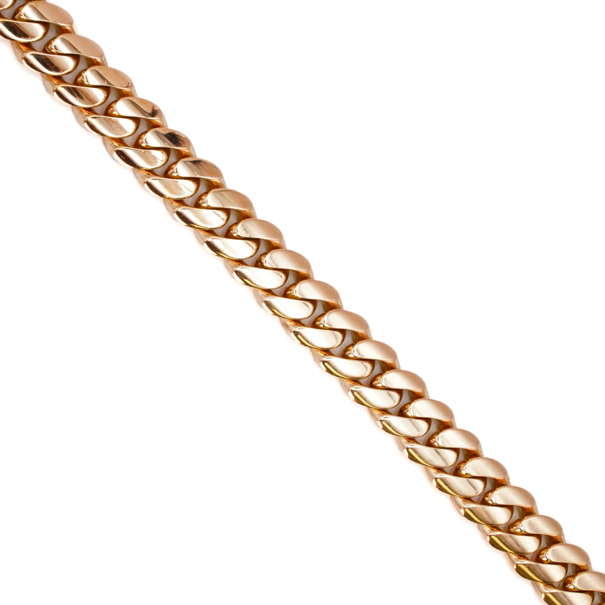 10K Rose Gold Cuban Link Chains